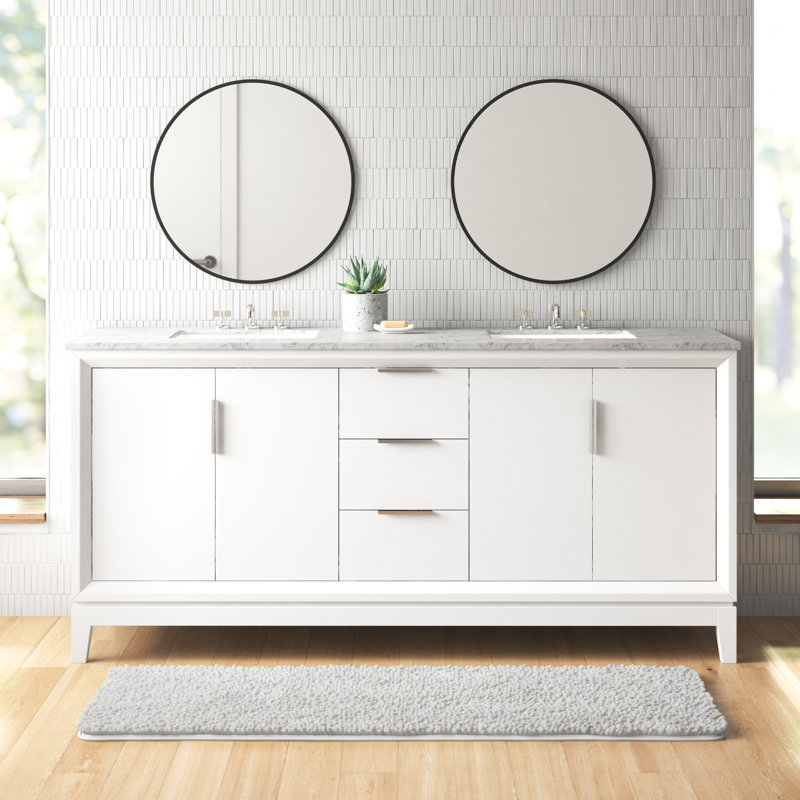 Evita 72" Double Bathroom Vanity Set & Reviews AllModern
